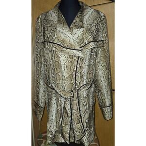 Vince Camuto Animal Print Jacket (Women's Size Large)